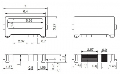 Светодиод SMD SAMSUNG TS731A 7032 SPBWH1732S1B ультра яркий белый цвет 1Вт  3В 120мА