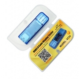 Электронный портативный USB тестер AT34 с полноцветным ЖК дисплеем (напряжение, ток, мощность, емкость, температура)