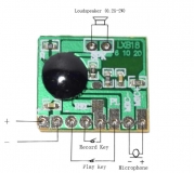 Realplay ISD1806, модуль записи и воспроизведение голоса с усилением, 20.2x16.7x1мм