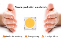 Сверхяркий светодиод 7W белый теплый цвет (2800-3500K, 700 lm, 220-240В AC) 13.5*13.5мм