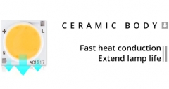 Сверхяркий светодиод 7W белый цвет (5800-6500K, 700 lm, 220-240В AC) 13.5*13.5мм