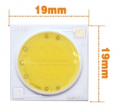 Сверхяркий светодиод 12W белый теплый цвет (2800-3500K, 1200 lm, 220-240В AC) 19*19мм