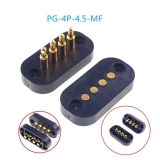 Штекерный пружинный контактный разъем Pogo, PG-4P-4.5PH-MF, пара