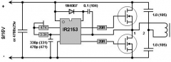 IR2153PBF, Самотактируемый полумостовой драйвер, 8-DIP
