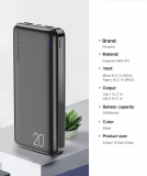 Внешний аккумулятор - зарядное устройство FLOVEME Power Bank 20000мАч High speed dual USB 5В 2.1А