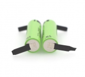 Аккумулятор NCR18650B 3400mAh 3.7В 10.96Wh максимальный ток 5А с приваренными контактами