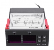 Цифровой регулятор температуры с термопарой, STC-3018, -55 ~ +120 градусов Цельсия, 110 ~ 240В 10A