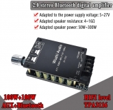 Компактный стереоусилитель ZK-1002 HiFi 2*100Вт с Bluetooth 5,0 на TPA3116, класс D, 5-27В
