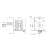 Шаговый двигатель 17HS8401 1.8А (steping motor) 5.2 Кг/см NEMA17