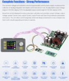Программируемый источник питания 0-50В 0-20А с цветным ЖК-дисплеем DPS5020-USB-Bl, Bluetooth + USB интерфейсы
