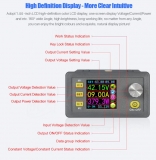 Программируемый источник питания 0-50В 0-20А с цветным ЖК-дисплеем DPS5020-USB-Bl, Bluetooth + USB интерфейсы