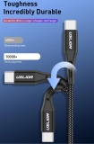 Кабель USB Type C - USB 1м, максимальный ток 3А, с защитой от изломов, USLION