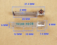 Шаговый двигатель TM146 N908 JSDJ2P4W8L (step motor) с редуктором, 8*36.8 мм, 5В