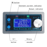 Импульсный регулируемый блок питания на основе DC Buck Boost конвертера ZK-4KX,  Vin 5-30V, Vout 0,5-30V, Iout 0-3А (max 4А)
