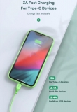 Кабель MicroUSB - USB 1м, максимальный ток 2.4А, защите от изломов, TOPK