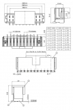 Разъем SH1.0 SMD, шаг 1мм, 9p, 9 контактов, горизонтальный тип разъема