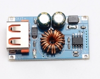 DC-DC фиксированный преобразователь QC-MINI, вход 6-32В, выход 5-9-12В, протоколы QC2.0, QC3.0, MTK PE1.1/2,0, Apple, Samsung AFC, Huawei FCP, Spreadtrum SFCP, ток 0-3.4А, 1 USB порт