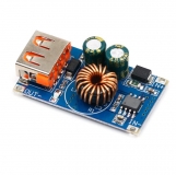 DC-DC фиксированный преобразователь QC-MINI, вход 6-32В, выход 5-9-12В, протоколы QC2.0, QC3.0, MTK PE1.1/2,0, Apple, Samsung AFC, Huawei FCP, Spreadtrum SFCP, ток 0-3.4А, 1 USB порт