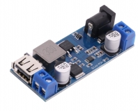 LM2596S DC-DC регулируемый преобразователь, вход 9-36В, выход 5В, ток до 6А, 1 порт USB