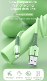 Кабель USB Lightning 8pin - USB 2м, максимальный ток 2.4А, защите от изломов, для Apple iPhone Ipad, желтый