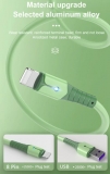 Кабель USB Lightning 8pin - USB 2м, максимальный ток 2.4А, защите от изломов, для Apple iPhone Ipad, желтый