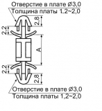 LCF-11 изоляционная колонка, соединитель печатных плат (диаметр отверстия 3мм)