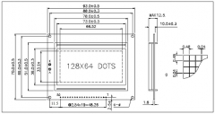 LCD 128x64 графический LCD12864Z, 12864B, V2.2 желто-зеленая подсветка (ST7920)