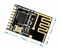 Радио мини-модуль NRF24L01+ SMD версия, 2.4GHz For AVR ARM Arduino MCU