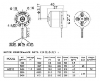 A2212 1000KV мотор бесколлекторный