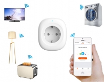 Умная Wi-Fi розетка 10А с USB зарядкой до 2.1А,  MORNING GROUP