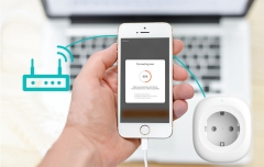 Умная Wi-Fi розетка 10А с USB зарядкой до 2.1А,  MORNING GROUP
