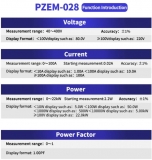 Универсальный измерительный прибор PZEM-028 вольтметр/амперметр/ваттметр (40-400В/0-100А/0-22КВт)