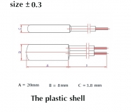 KSD9700 55°C 5А 250В (нормально замкнутый, NC, пластик)