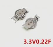 Конденсатор DSK-3R3H224-HL 0.22Ф 3.3В (ионистор 220000 мкФ) 6,8мм*2,1мм ELNA серия DSK, 0.22F3.3V 3.3V0.22F