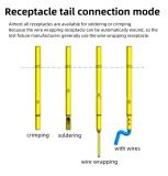 Гнездо (гильза) для пружинного контакт-зонда R125-2S, (30.0мм, диаметр хвостовика 2.36мм, глубина 24.7мм, бортик 2.5мм)