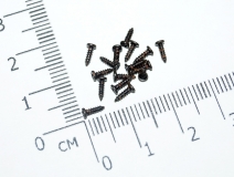 Саморез М1.2x10 мм с полукруглой головкой, черный (упаковка 5 шт)