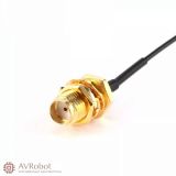 SMA(мама) <-> без разъема, кабельная сборка, 20см, RG178