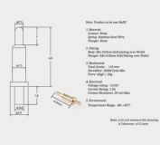 Пружинный контакт Pogo Pin Connector GA20-03513-0920 1A (длина 3,5мм, диаметр контакта 0.9мм)
