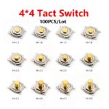 Кнопка тактовая SMD 5.2 * 5.2 * 3 мм (водонепроницаемая) TS-1252