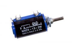 Проволочный многофункциональный потенциометр WXD3-13-2W 200 Ом ±5% C±0.3% (переменный резистор)