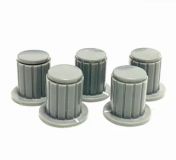 Ручка для потенциометра WXD3-13 бакелитовая, K17-01, серая