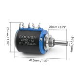 Проволочный многофункциональный потенциометр WXD3-12-1W 4.7 КОм ±5% C±0.3% (переменный резистор)