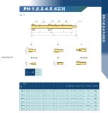 Пружинный контакт-зонд проходной PH-3A, (длина 36мм, диаметр контакта 2мм, давление пружины 150г)