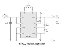 XL63802 компактный повышающе-понижающий (buck-boost) DC-DC преобразователь на базе TPS63802, вход 1.3-5.5В, выход 3.3В 1А