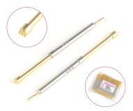 Пружинный контакт-зонд проходной PH-3H, (длина 36мм, диаметр контакта 2 мм, давление пружины 150г)