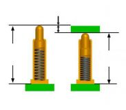 Пружинный контакт Pogo Pin Connector GA20-10525-0818 PGTH1000 1A (длина 10.5мм / 12.3мм, диаметр контакта 0.9мм)