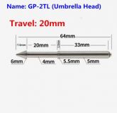 Пружинный позиционирующий штифт - тестовый зонд GP-2TL 5.0 мм (длина 64мм)