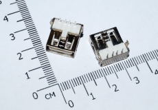 Разъем USB на плату (мама) контакты 90 градусов