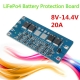 Контроллер заряда разряда BMS 4S 20A 8-14.4В для 4 LiFePo аккумуляторов
