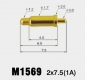 Пружинный контакт Pogo Pin Connector M1569 (2*7.5) 1A (длина 7.5мм, диаметр контакта 1.2мм)